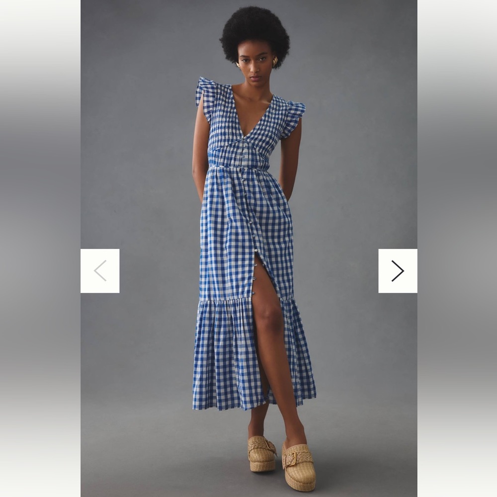 Anthropologie peregrine midi dress